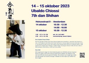 Stage Ubaldo Chiossi 14 en 15 oktober 2023
